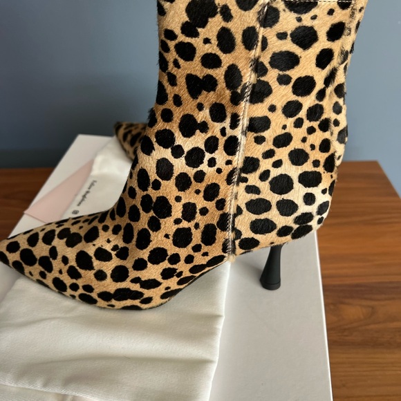 AGL New with Box Leopard Kitten Heel Boots - Picture 3 of 8